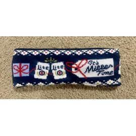 Miller New Miller Lite Christmas Miller Time Holidays Ugly Sweater Reversible Head Band