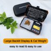 Pocket Scale, Dual Powered, Precision Gram Scale with Zipper Case,