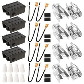AOLKKSI 4 Pack 330031 Range Burner Receptacle Kit Replacement - Compatible with Whirlpool Kenmore Frigidaire Stove - Replaces 814399 AP3075808 WB17X210 5303935058
