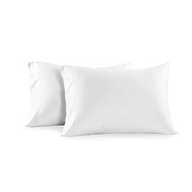 Royal Hotel Bedding Soft Cotton 2PC Pillowcases, 600 Thread Count, Silky Soft Pillow case, 100% Cotton Pillowcases, Standard, White