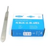 100 SCALPEL BLADES #12 STERILE CARBON STEEL + 1 SCALPEL