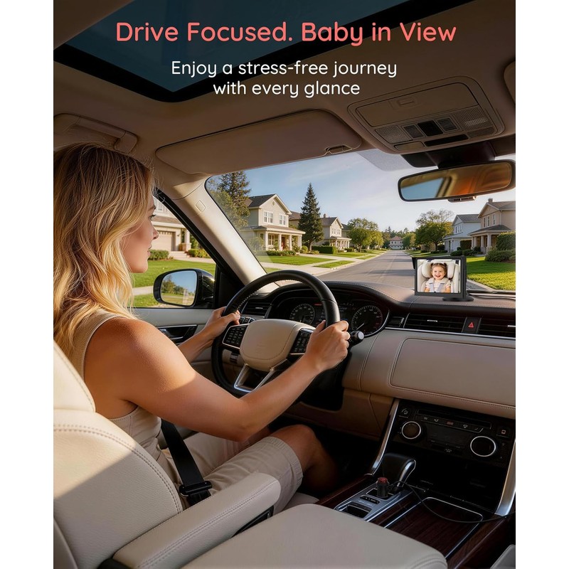 LUCKVIEW BM1 Baby Car Camera for Back Seat & Pet
