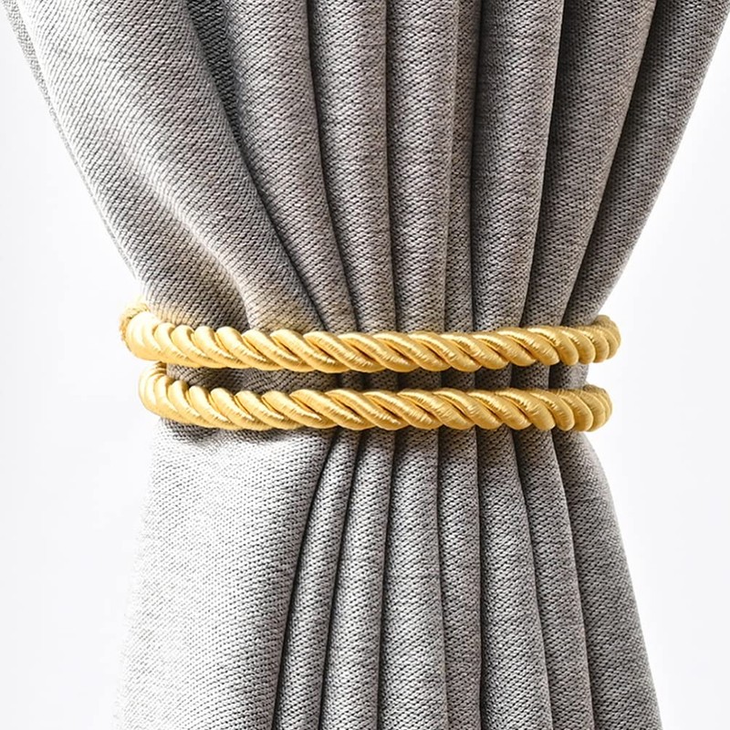 FOMIYES Curtain Tiebacks 6pcs Modern Decorative Rope Window Curtain Holdbacks
