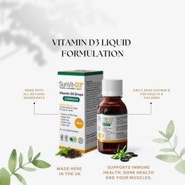 Vitamin D3 Kids' Drops 2000IU (20ml Orange Flavour)