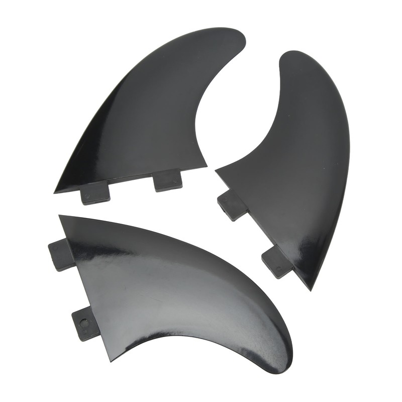 3Pcs Surfboard Fins PVC Quick Release Replacement Tri Fin Set