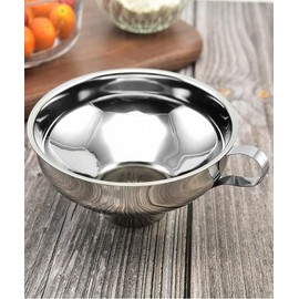 UDQYQ Jam Funnel for Kitchen Use,Wide Mouth Canning Funnel Easy Fill,Large Canning Funnels for Filling Bottles,Stainless Steel Food Funnel
