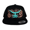 Tropical Rancher - Flatbill Trucker Snapback - Color: Black