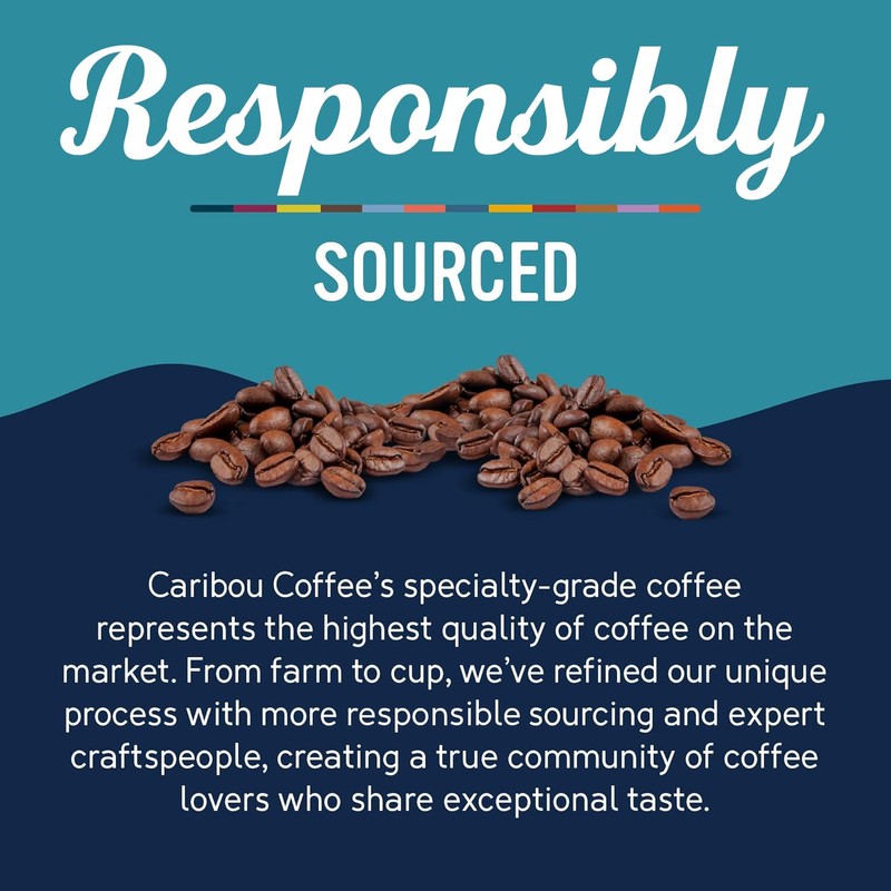 Caribou Coffee, Medium Roast Ground Coffee, 100% Arabica Coffee -