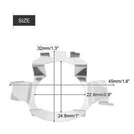 LED H7 night breaker driving adapter, 1 pair H7 LED lamp holder, headlight adapter holder