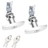 2 Packs T Handle Locks Keyed Alike Garage Door Lock