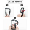 SEPEAK UIAA CE 30kN Climbing Carabiner Clips, Professional Heavy Duty