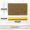 A&M Natural Living Eco Sponge Pack of 6, Yellow Compostable
