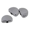 Yibuy 6pcs Silver Alloy Guitar Machine Head Buttons Tuning Pegs