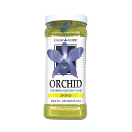 Grow More All Purpose Orchid Fertilizer 20-20-20 for Soil Maintenence Year Round - 20oz of Water Soluble Orchid Food Fertilizer for All Orchids - Plant Food for Healthy Growth & Vibrant Blooms