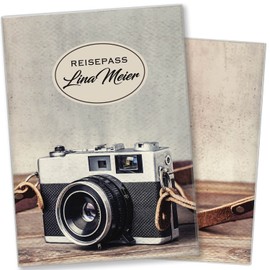 Cozy Racoon Passport Holder for Adults and Children | High Quality Passport Cover | Protective Cover, camera, Classic