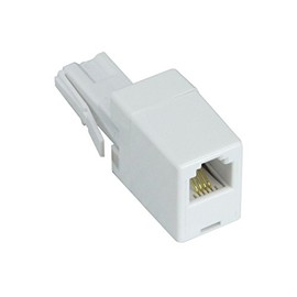 UK/US Adaptor to Convert a US RJ11 Plug into a UK BT Plug