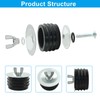 HARSKIYER 3 Inch Sewer Cleanout Cap, Durable Mechanical Test Plug
