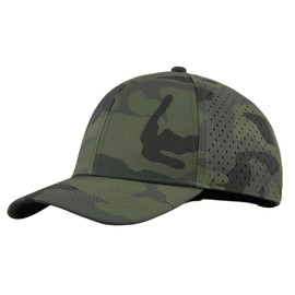 2THESTARS Quick-Dry Snapback Hats, 6-Panel Water-Resistant Mesh Baseball Caps for Men & Women, Golf, Running or Workouts - Camo