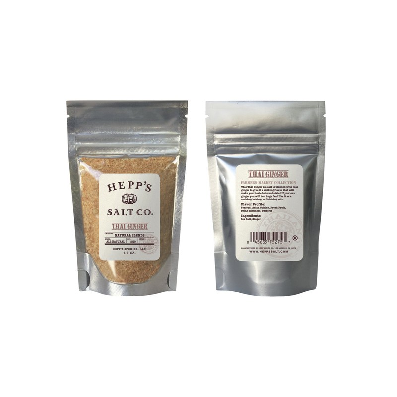 Hepp's Salt Co, Thai Ginger Salt, 2.oz Pouch
