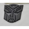 3D Transformers Autobots Optimus Prime Gloss Black Metal Emblem Badge