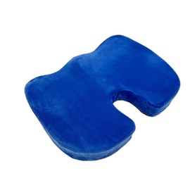 Bookishbunny Lumbar Back Cushion and Non Slip Seat Cushion (Blue, Seat Cushion)