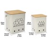 Xbopetda Potato Onion Storage Bin, Kitchen Storage Canister Set of