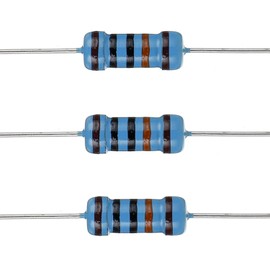 BOJACK 100K Ohm Resistors 1 W ±1% Metal Film Single Resistor (Pack of 100 Pcs)