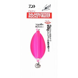 Daiwa Spoon, Akiaji, Salmon Rocket, Free Play, 1.8 oz (50 g), Pink