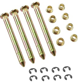 Door Hinge Pins Bushings Kit Compatible with Ford F150 F250 F350 Bronco F100 Door Hinge Roller Pin 4 Pins 2 Door