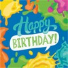 Trendware Paint Splatter "Happy Birthday" Napkins, 48 ct
