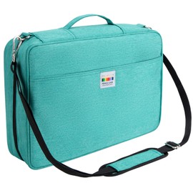 YOUSHARES Organizer Color Pencil 480 Slots - Pen Case Organizer with Handy Wrap & Zipper, Multilayer Holder for Prismacolor Colored Pencils & Gel Pen (Green)