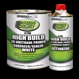 speedokote Super Fill High Build 2K Urethane Primer WHITE Gallon Kit, SS-2790W/SS-27
