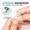 Anyongora 100 PCS Vertical Blind Repair Tabs,Clear Vertical Blinds Repair