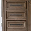khtumeware 10 Pack 4 Inch(102mm) Matte Black Cabinet Pulls Heavy