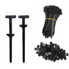 100 Pcs Cable Tie Buckle, Nylon Universal Cable Tie for