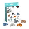 Genuine Fred Wine Lives Kitty Drink Markers, Set of 6