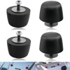 4Pcs Black Rubber Bumper Cushion Hood Bump Stop Fit for