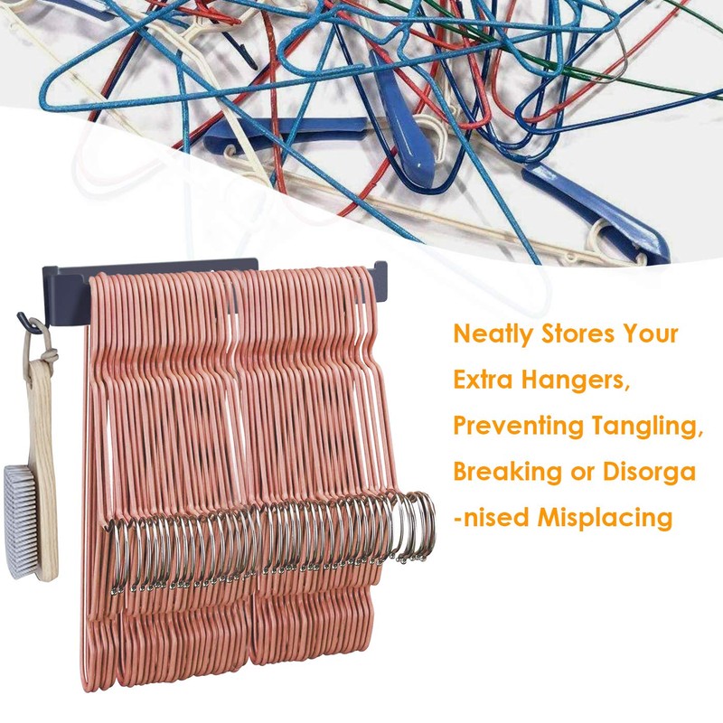 BlingBelle Hanger Organizer Stacker,Hanger Holder Rack with Hook for Closet,