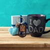 Comelodiant Dad Keychain Father's Day Gifts from Daughter Son-If Dad