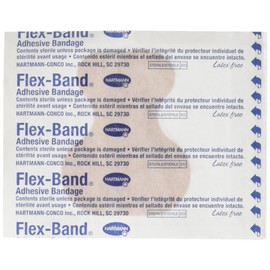 Hartmann-14418 Flex-Band Fabric Adhesive Bandages, Fingertip, 2" x 2 1/2", 50