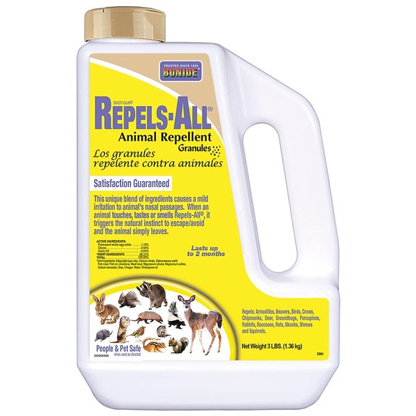 Bonide Bonide Repels-All Animal Repellent Granules, 3 lbs. Ready-to-Use Deer