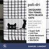 Samuel Lamont Tea Towel, Cotton, Midnight Black, One Size