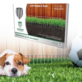 Dig Defence The Original Animal Barrier Fence, Small/Medium Dog Fence Barrier, 6 Pack, 18’ Long Garden Fence for Rabbits, No Dig Fence for Yard, Patio