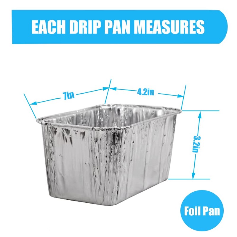 DONSIQIZZ 25 Pack Foil Drip Pan Liners for Char Griller