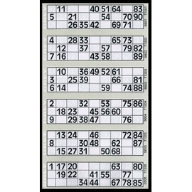 Thomas & Anca Club Supplies Ltd 600 Bingo Tickets - Pad of Grey 6 to View Flyers