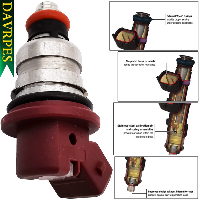 DAVRPES 6PCS 804528 Fuel Injector Fuel Spray Nozzle Engine For