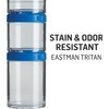 BlenderBottle GoStak Twist n' Lock Storage Jars, 4-Piece Starter Pak,