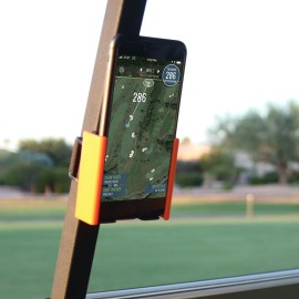 Desert Fox Golf Cell Phone Holder for Golf Carts - Phone Caddy - Pink