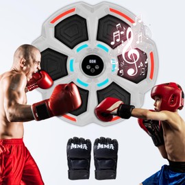 Music Boxing Machine for Adults & Kids, Music Punching Machine, Boxing Machine Wall Mounted Music, Boxing Equipment, The Music Punch, Boxing Music Workout Machine, Musical Boxing Machine with Gloves