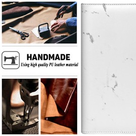 Toplive Portfolio A5 Multi-Purpose Polyurethane Leather Case with 6 Ring Binders for School, White